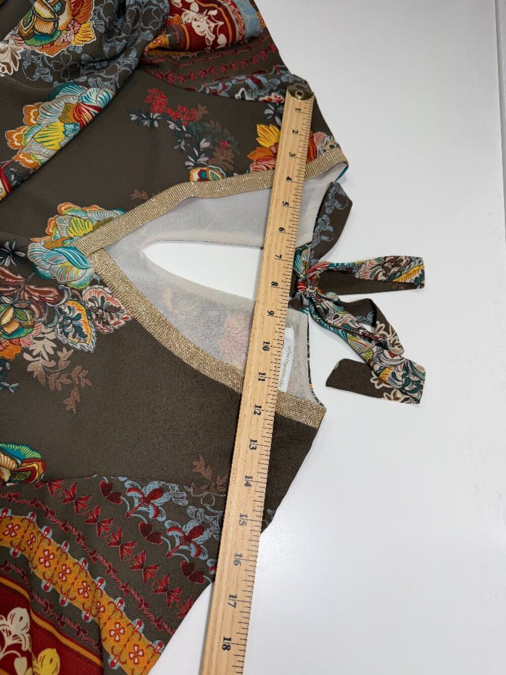 La Fée Maraboutée Dress Bohemian Chic Style Floral Print & Tie Back - Picture 5 of 9